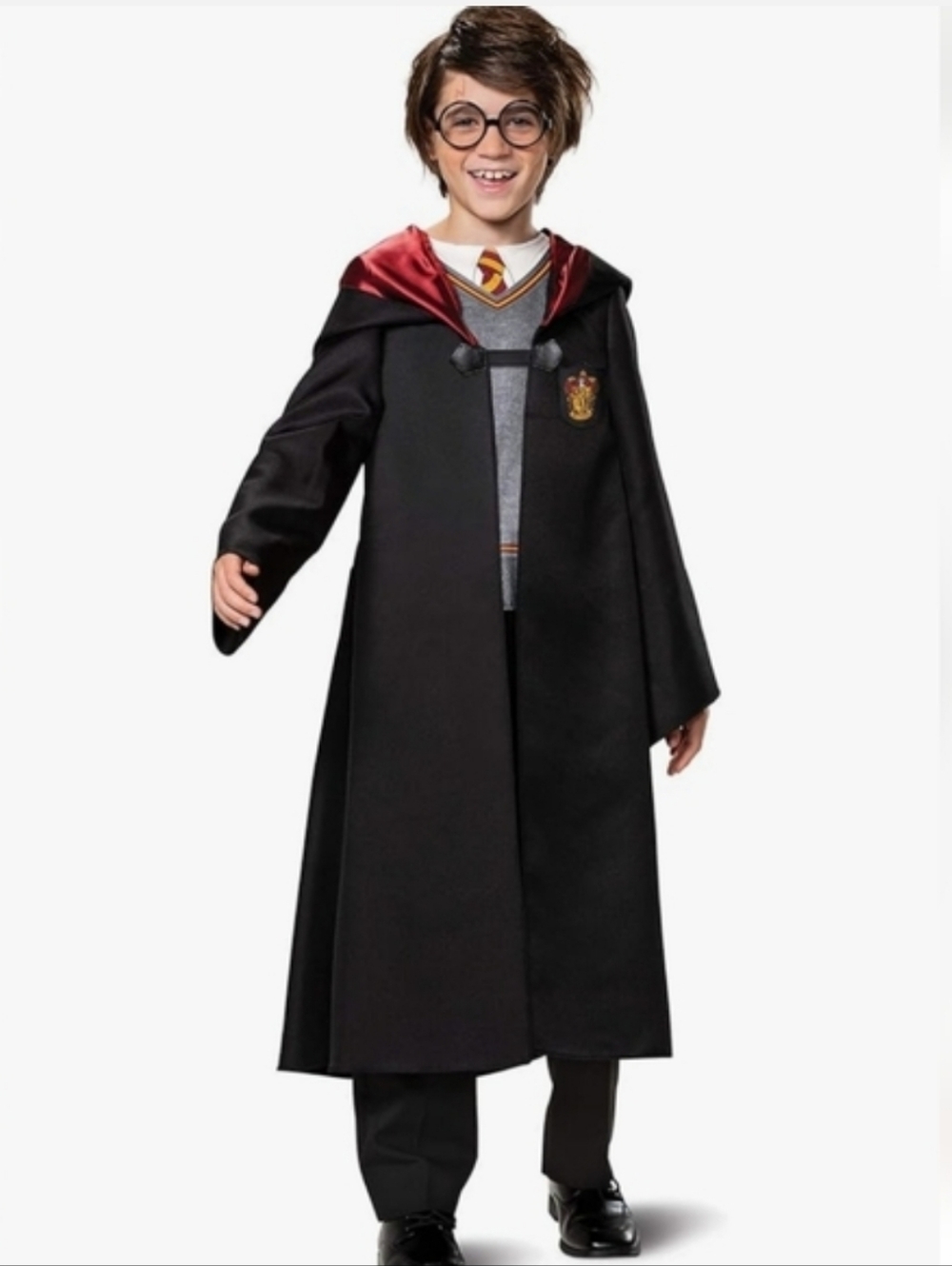 Harry Potter Kids Costume with Gryffindor Scarf and Robe Kids Small NWT